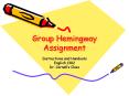 Group Hemingway Assignment