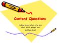 Content Questions
