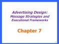 Advertising Design: Message Strategies and Executional Frameworks