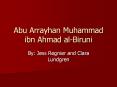 Abu Arrayhan Muhammad ibn Ahmad al-Biruni