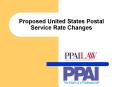 Proposed United States Postal Service Rate Changes