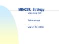MBA299: Strategy