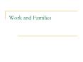 Work and Families