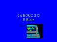 Cs EDUC 210 EBook