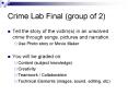 Crime Lab Final group of 2