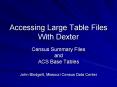 Accessing Large Table Files With Dexter