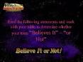 Read the following statements and work with your table to determine whether your team Believes It or