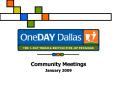 Community Meetings