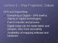 Lecture 2 Map Projection, Datum