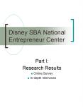 Disney SBA National Entrepreneur Center