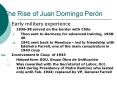 The Rise of Juan Domingo Pern