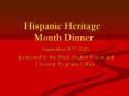 Hispanic Heritage Month Dinner