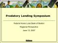 Predatory Lending Symposium