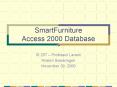 SmartFurniture Access 2000 Database