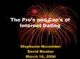 The Pros and Cons of Internet Dating