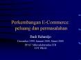 Perkembangan ECommerce: peluang dan permasalahan