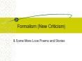 Formalism New Criticism