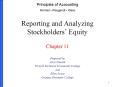 Reporting and Analyzing Stockholders Equity