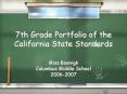 7th Grade Portfolio of the California State Standards