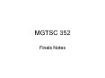 MGTSC 352