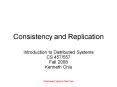 Consistency and Replication