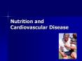 Nutrition and Cardiovascular Disease