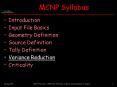 MCNP Syllabus