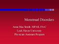 Menstrual Disorders