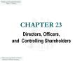 Directors, Officers, and Controlling Shareholders