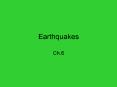 Earthquakes