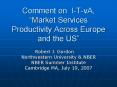 Comment on ITvA, Market Services Productivity Across Europe and the US