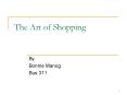 The Art of Shopping