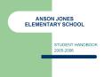 ANSON JONES ELEMENTARY SCHOOL