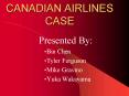 CANADIAN AIRLINES CASE
