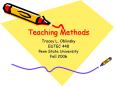 Teaching Methods