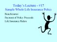 Todays Lecture