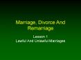 Marriage, Divorce And Remarriage