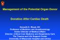 Management of the Potential Organ Donor