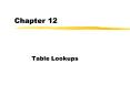 Table Lookups