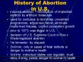 History of Abortion in U.S.