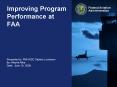 Improving Program Performance at FAA