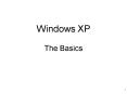 Windows XP The Basics