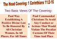 The Head Covering: 1 Corinthians 11:216