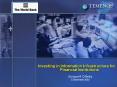 Investing in Information Infrastructure for Financial Institutions