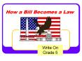 How a Bill Becomes a Law