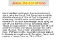 Jesus, the Son of God