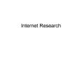 Internet Research