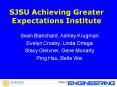 SJSU Achieving Greater Expectations Institute