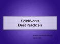 SolidWorks Best Practices
