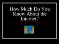 How Much Do You Know About the Internet